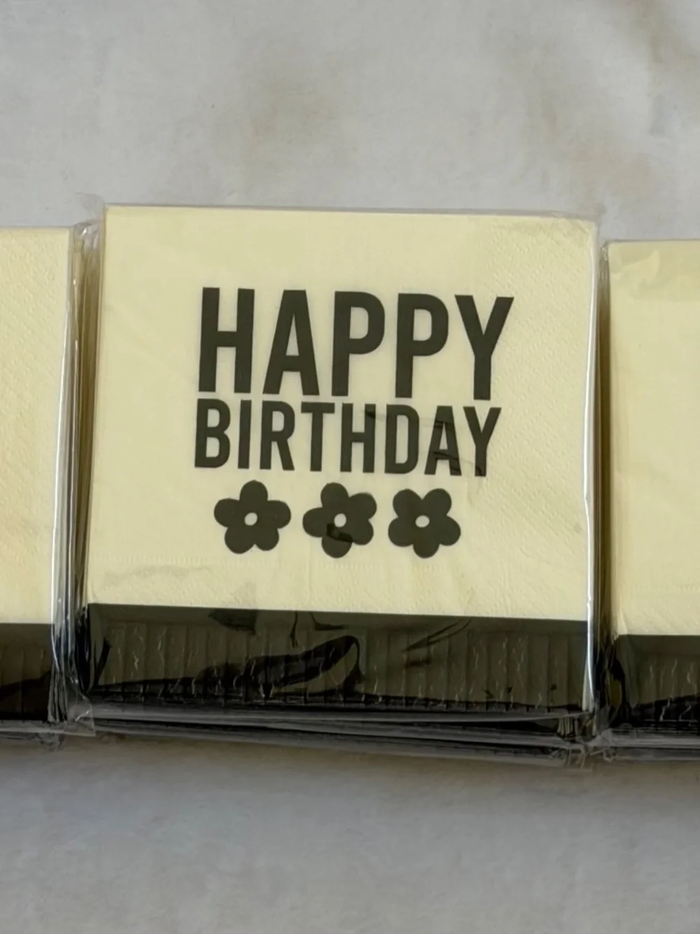 Lot of 12 Santa Barbara Design Studio Happy Birthday Napkins 240 Count Sealed 🎂